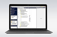 ACQUA analysis software variants on laptop