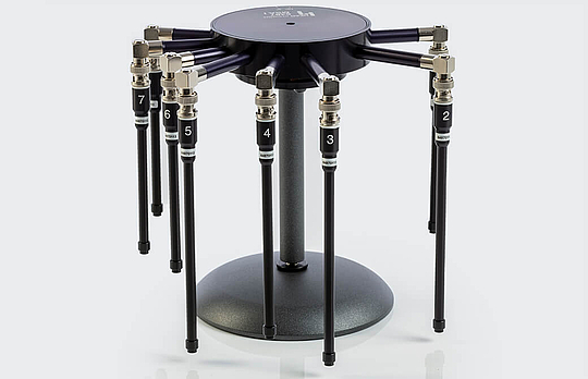 Microphone array MSA I mounted on a stand base