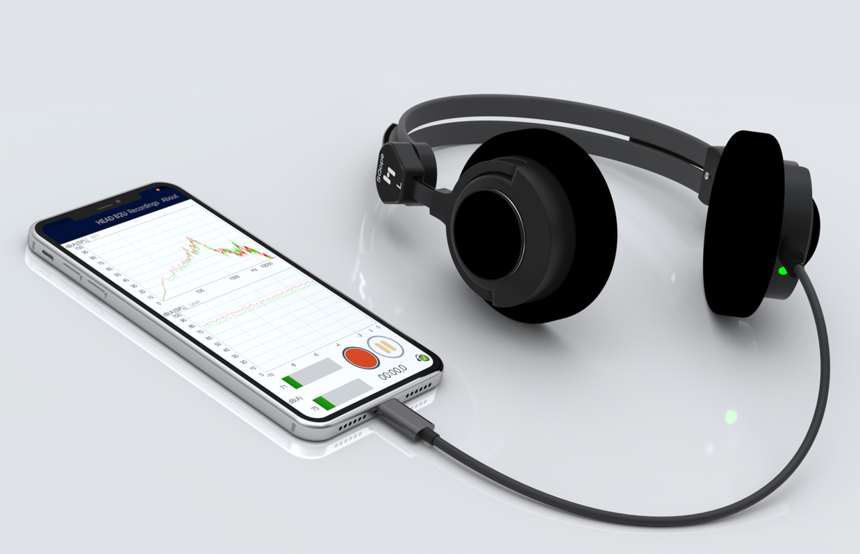SQope combined with a smartphone and HEAD B2U app